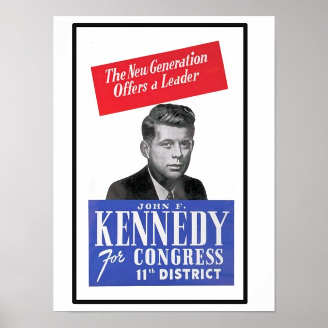 JFK for Congress Poster (Front)