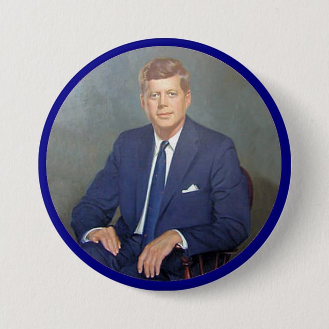 JFK Forever 7.5 Cm Round Badge (Front)