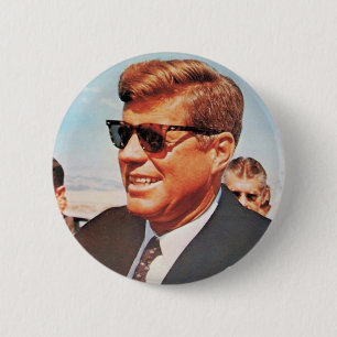 JFK in Living Colour 6 Cm Round Badge
