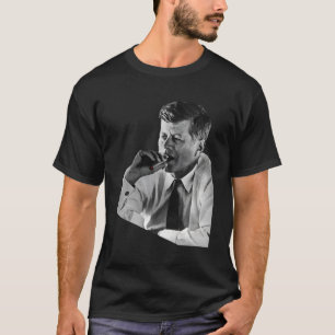 Jfk John F Kennedy Cigar Smoking Smoker T-Shirt