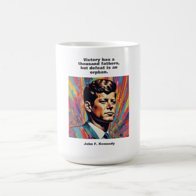 JFK John F. Kennedy Quote Motivational Inspiration Coffee Mug (Center)