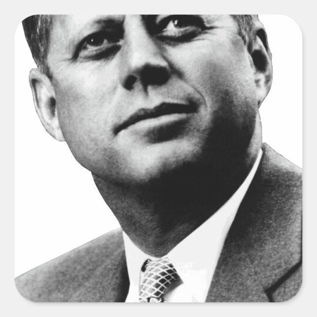 JFK - John F. Kennedy Square Sticker (Front)