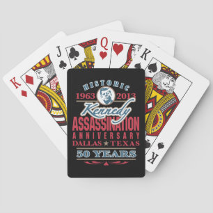 JFK Kennedy Assassination Anniversary 1963 - 2013 Playing Cards