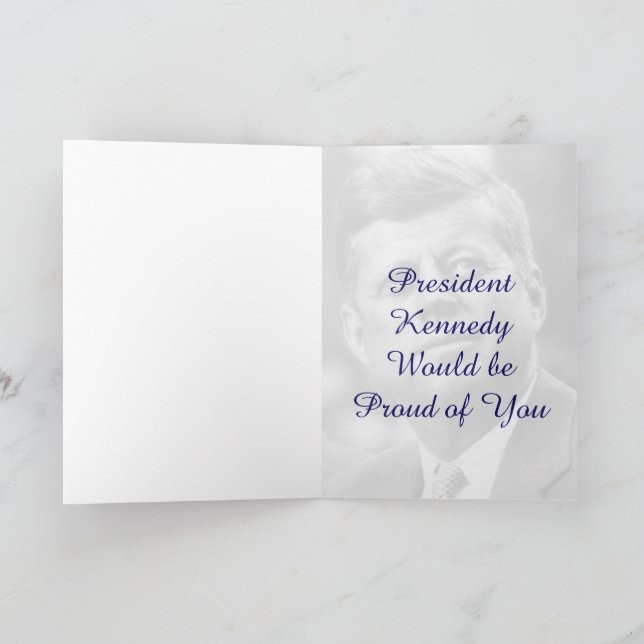 JFK Peace Corps Assignment Greeting Card (Inside)