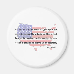 JFK Peace Quote Magnet