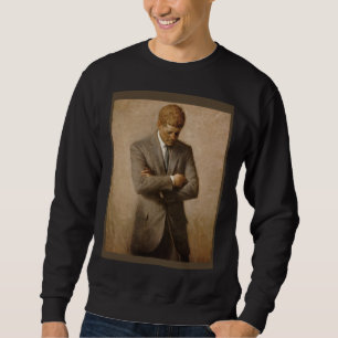 JFK Portrait John F Kennedy USA Historical Most Lo Sweatshirt