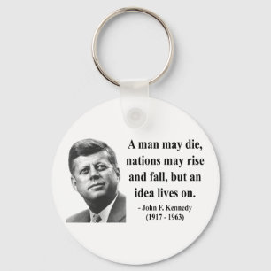 JFK Quote 4b Key Ring