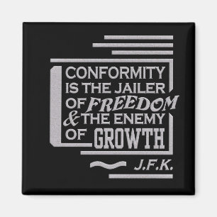 JFK quote magnet
