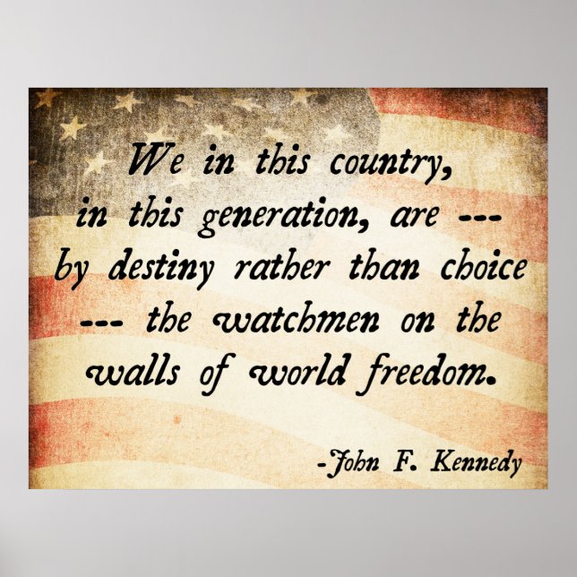 JFK Quote Poster (Front)