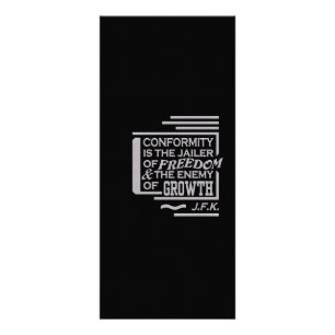 JFK quote rack card - customise