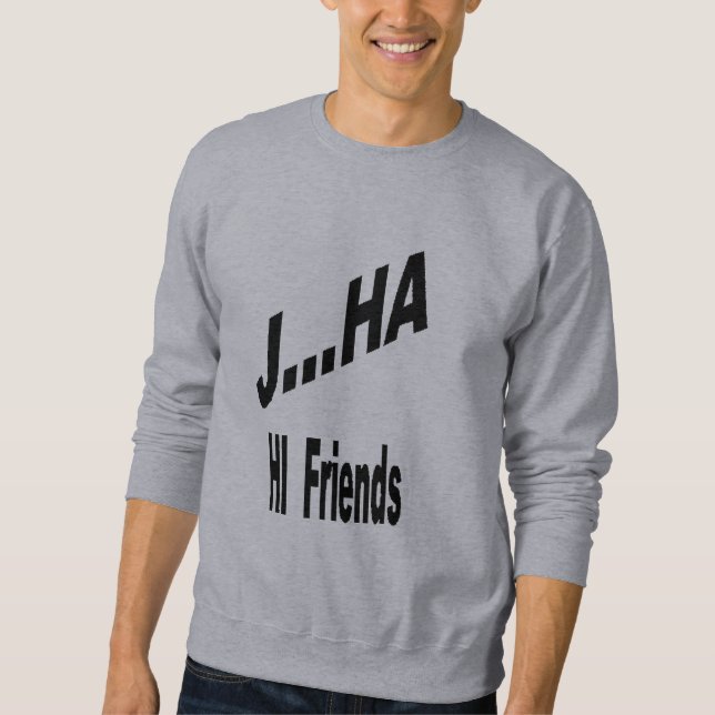 JHA FAOUS CLOWN gray sweat shirt (Front)