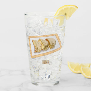 Jiaozi / Chinese dumplings cartoon illustration Glass