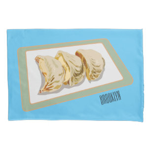 Jiaozi / Chinese dumplings cartoon illustration Pillowcase