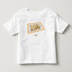 Jiaozi / Chinese dumplings cartoon illustration Toddler T-Shirt