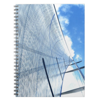Jib Sail and Blue Sky Sailing Spiral Notebook