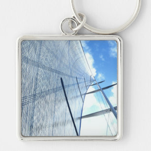 Jib Sail and Mast Picture Key Ring