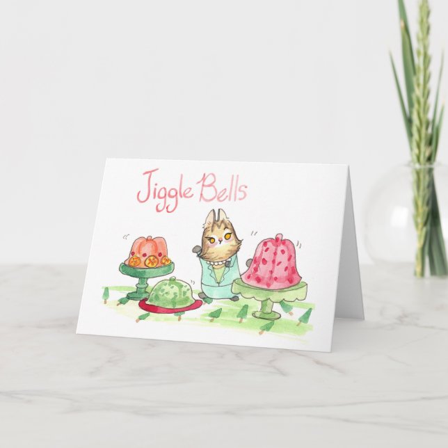 Jiggle Bells Greeting Card (Front)