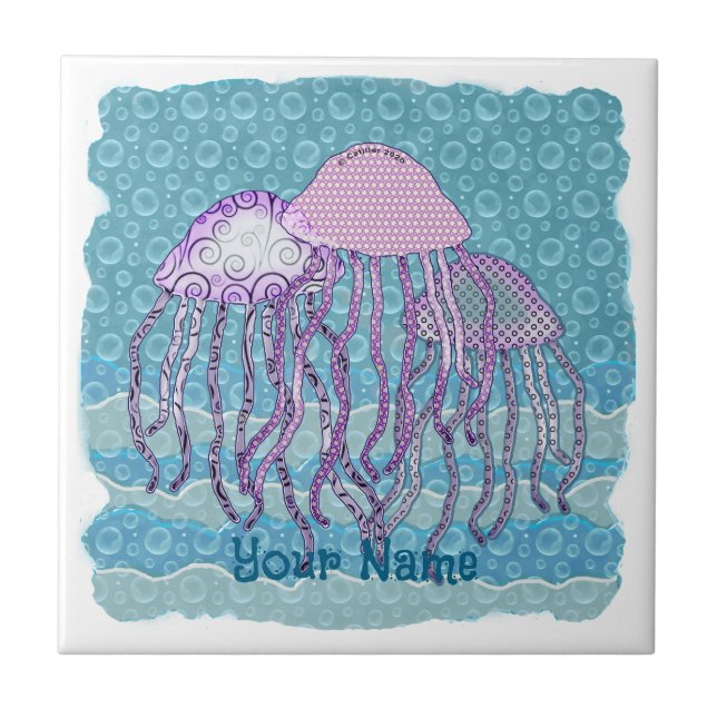 Jiggly Jellyfish Tile (Front)