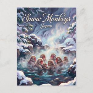 Jigokudani Monkey Park Japan Postcard