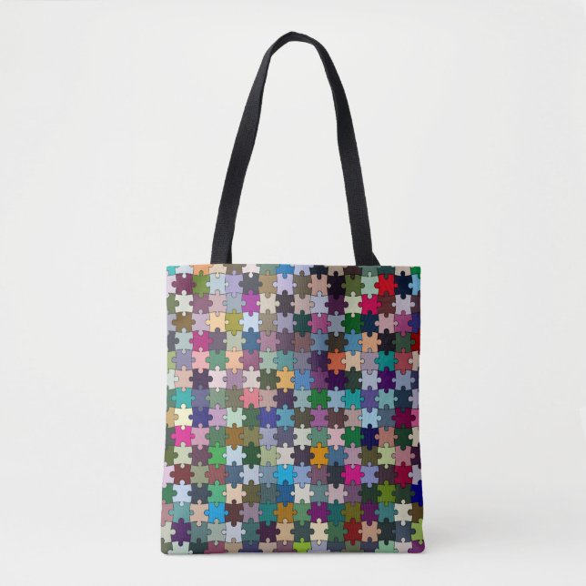 Jigsaw Allover Tote Bag (Front)