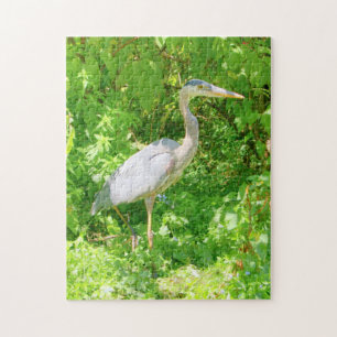 Jigsaw, blue heron, beautiful nature scene, jigsaw puzzle
