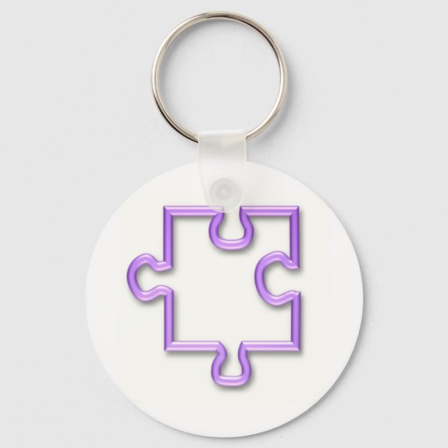 Jigsaw Cutout Keychain (Front)