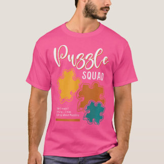 Jigsaw Hobby Puzzler Puzzle Squad T-Shirt