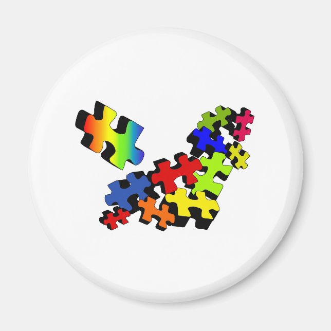 Jigsaw Jumble Magnet (Front)