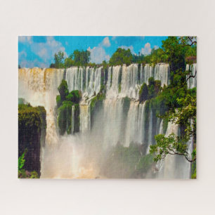 Jigsaw of Iguazu falls Argentina. Puzzle