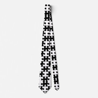 Jigsaw pattern tie