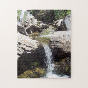 Jigsaw photo puzzle featuring Idaho stream scene.