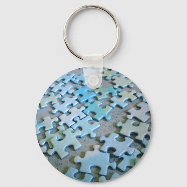 Jigsaw Pieces Key Ring (Front)