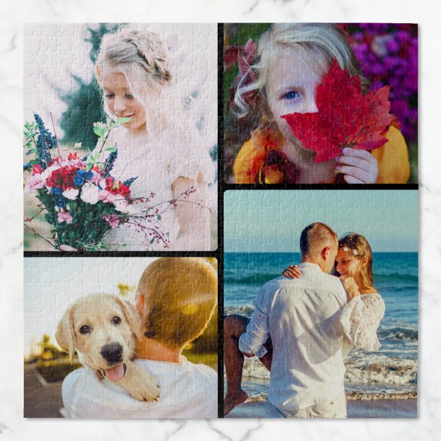 Jigsaw Puzzle 4 Photos Rounded (Creator Uploaded)