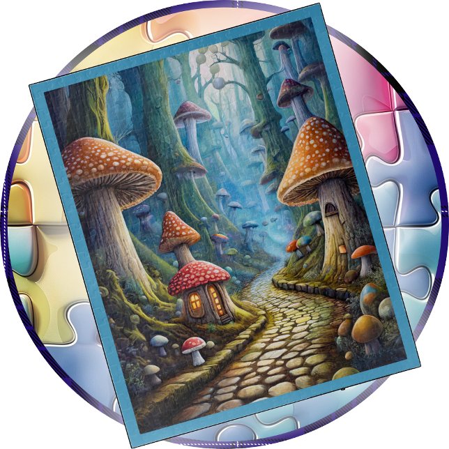 JIGSAW PUZZLE - A Stroll Down Mushroom Lane (Creator Uploaded)