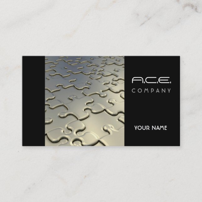 Jigsaw Puzzle Business Card (Front)