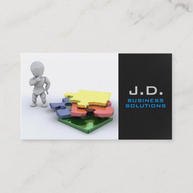 Jigsaw Puzzle Business Card (Front)