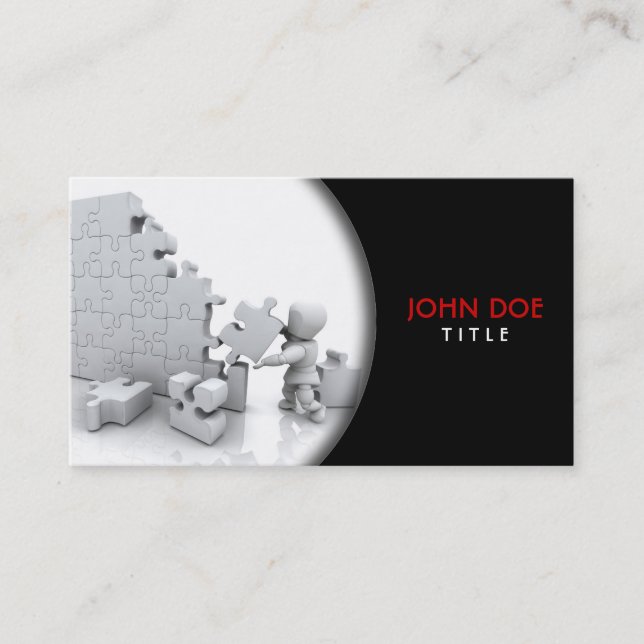 Jigsaw Puzzle Business Card (Front)