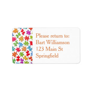 Jigsaw Puzzle Exchange Return to Me Label Stickers