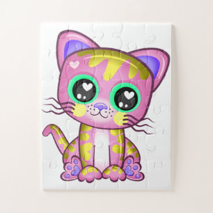 Jigsaw Puzzle - Fun Cat Design Puzzle - Gift