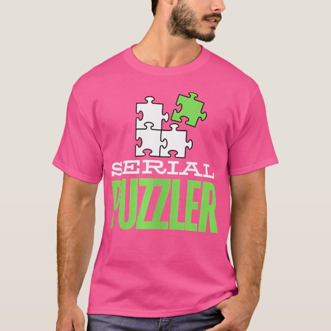 Jigsaw Puzzle Funny Puzzle Serial Puzzler T-Shirt (Front)