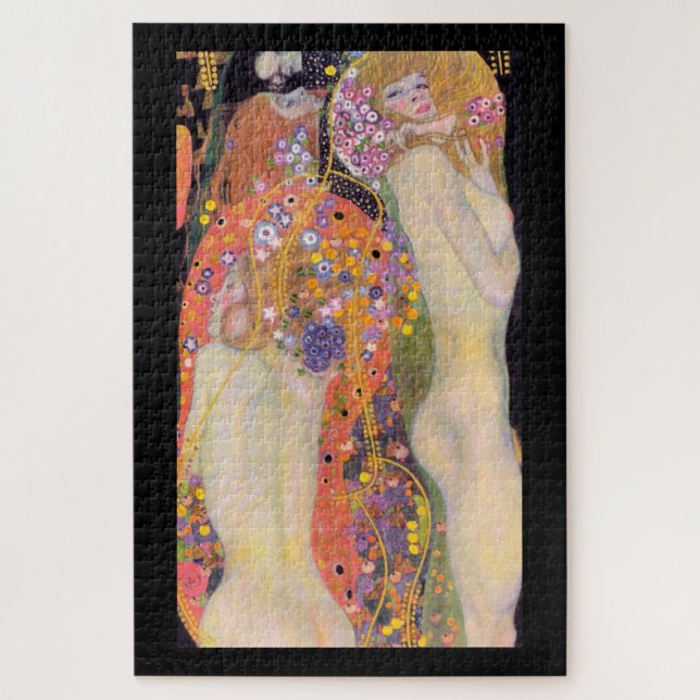 JIGSAW PUZZLE : GUSTAV KLIMT : WATER SERPENTS II (Vertical)
