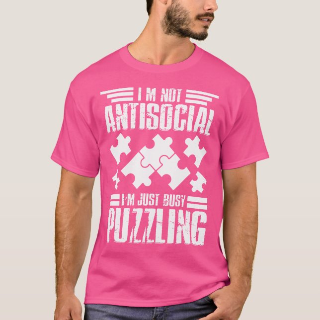 Jigsaw Puzzle Master Puzzle Lover T-Shirt (Front)
