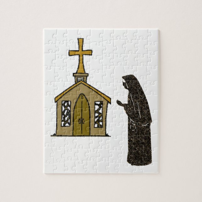 Jigsaw Puzzle Nun (Vertical)