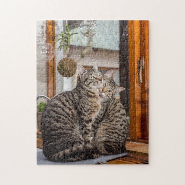 Jigsaw Puzzle of two cats together (Vertical)