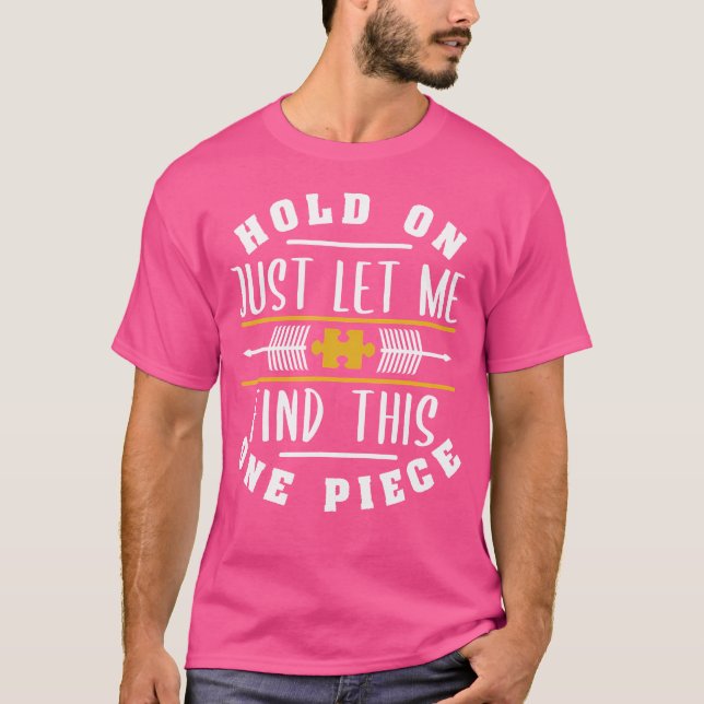 Jigsaw Puzzle Piece Design For Puzzle Fans T-Shirt (Front)