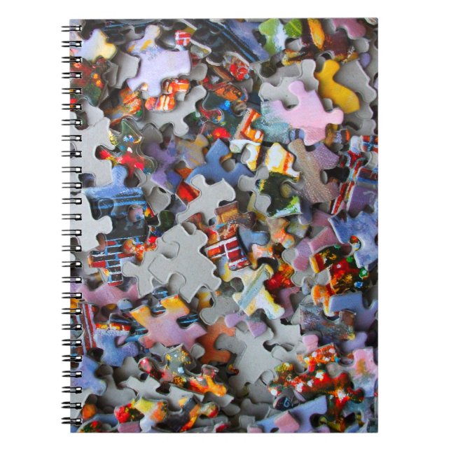 Jigsaw Puzzle Pieces Notebook (Front)