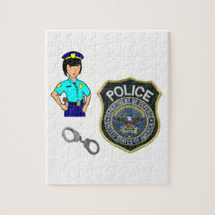 Jigsaw Puzzle Police Woman