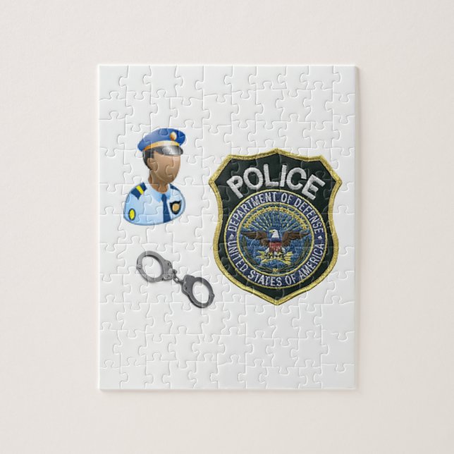 Jigsaw Puzzle Policeman (Vertical)
