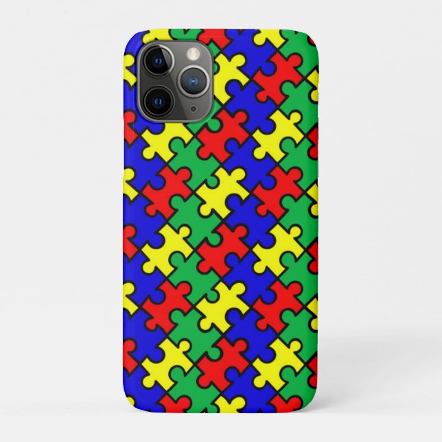 Jigsaw Puzzle Seamless Pattern-22675 Case-Mate iPhone Case (Back)