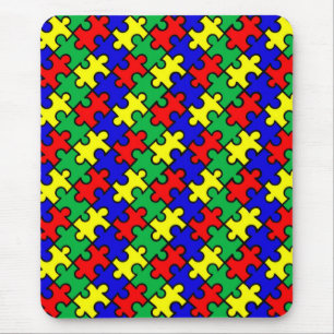 Jigsaw Puzzle Seamless Pattern-22675 Mouse Pad